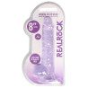 Real Rock Crystal Gode Crystal Clear 16 x 4cm Violet